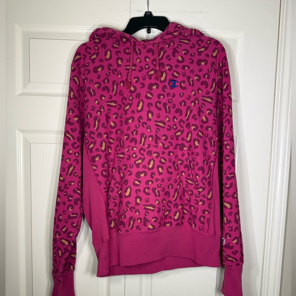 Champion Urban Outfitters Exclusive Leopard Hoodie‎ Sweatshirt